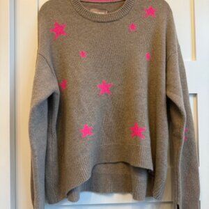 NWT New Zadig & Voltaire Cashmere Markus Stars Sweater Size Small (498 Retail)